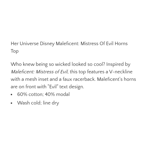 ➕Mesh Yoke Maleficent Tee➕ - Picture 9 of 9